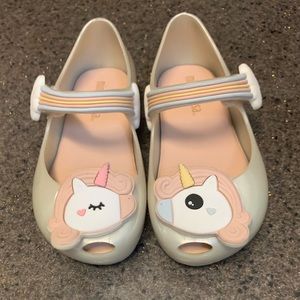 Mini Melissa Unicorn Shoes Size 7